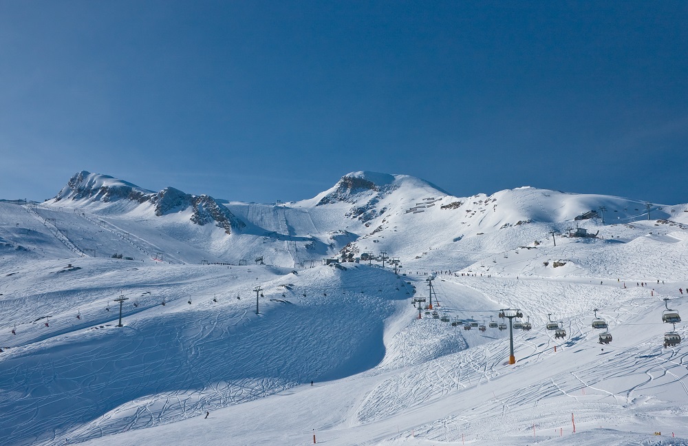 Ledovec Kitzsteinhorn v rakouském Kaprunu